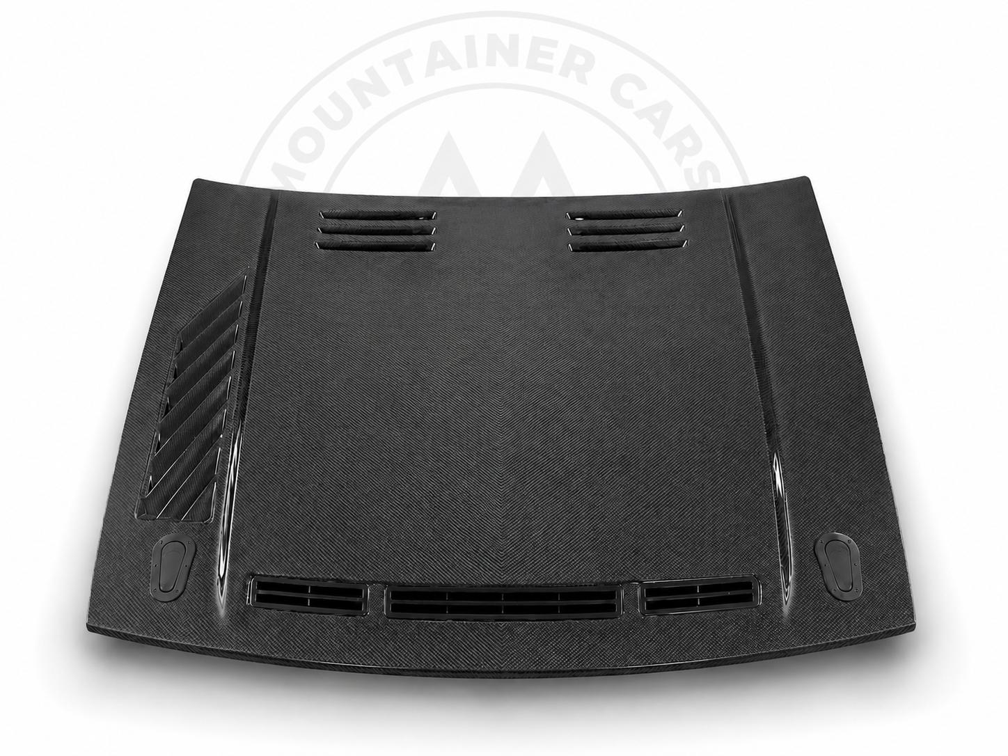 Motorhaube Sichtcarbon ohne Gitter für Audi Sportquattro