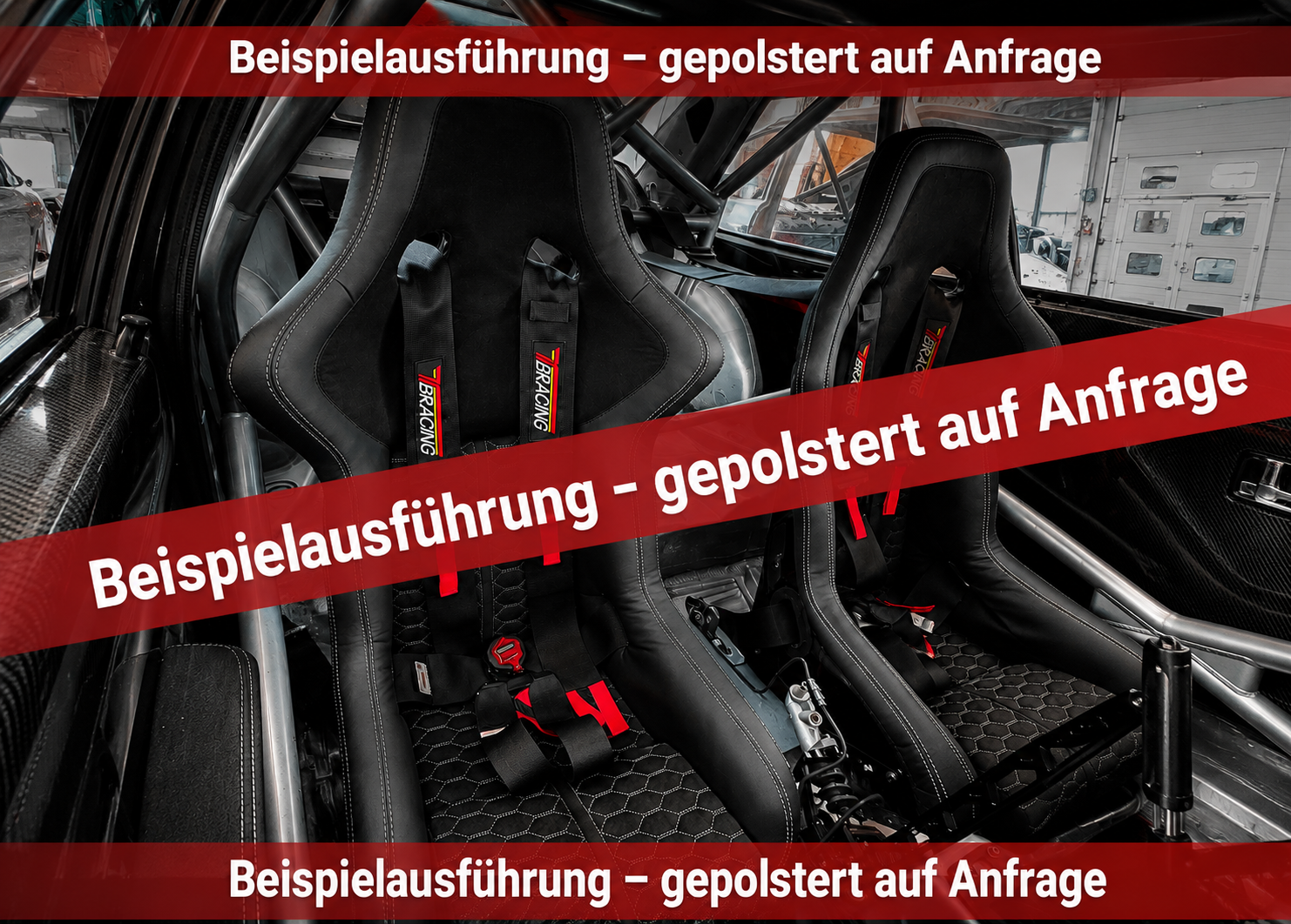 Carbon-Schalensitz aus Sichtcarbon – Rennsportausführung